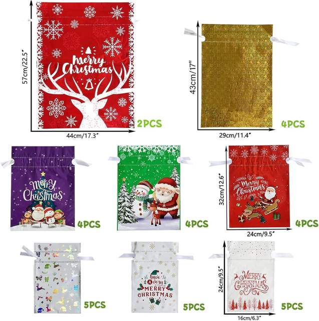 Christmas candy bag string bag gift bag