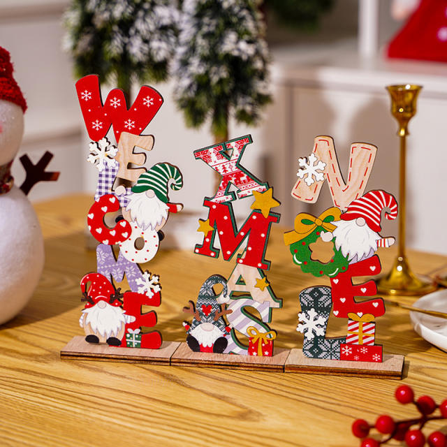 Christmas decoration for table wood christmas gift