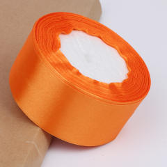 4cm plain color stain ribbon wedding festival gift packing 25 yard