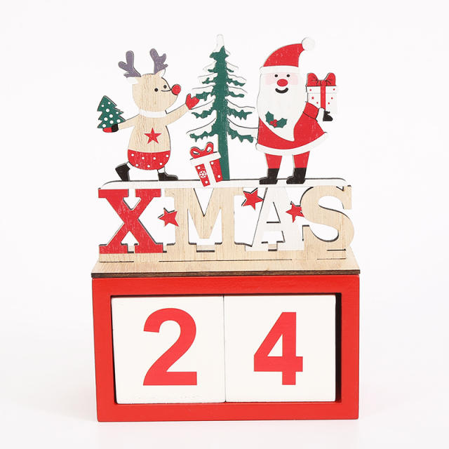 Christmas calendar decorations home decoration for table