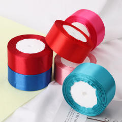 4cm plain color stain ribbon wedding festival gift packing 25 yard