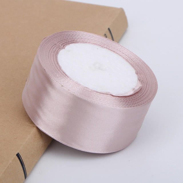 4cm plain color stain ribbon wedding festival gift packing 25 yard