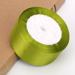 4cm plain color stain ribbon wedding festival gift packing 25 yard