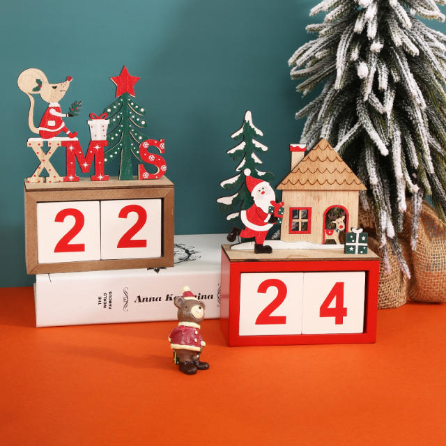 Christmas calendar decorations home decoration for table