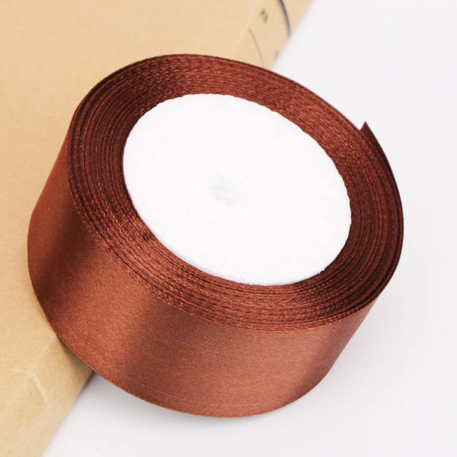 4cm plain color stain ribbon wedding festival gift packing 25 yard