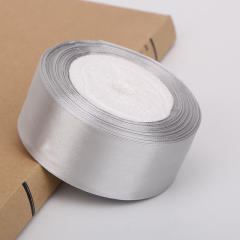 4cm plain color stain ribbon wedding festival gift packing 25 yard