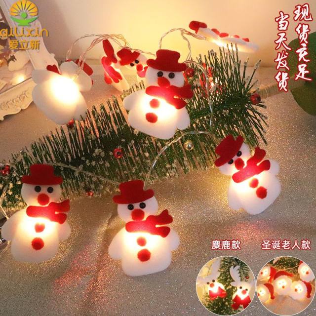 LED snowman christmas decoration string lights christmas supplies