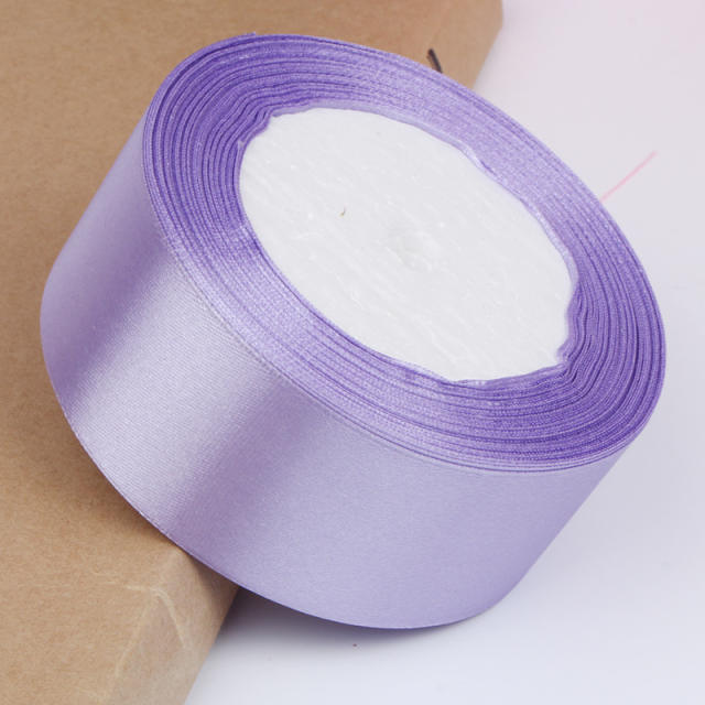 4cm plain color stain ribbon wedding festival gift packing 25 yard