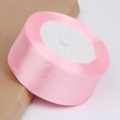 4cm plain color stain ribbon wedding festival gift packing 25 yard