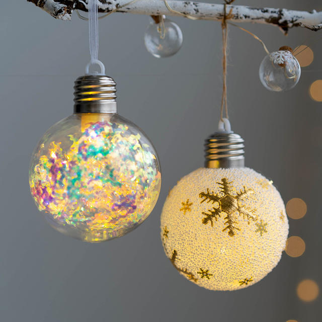 Christmas decoration light ball snowflake ball christmas tree decoration accessory