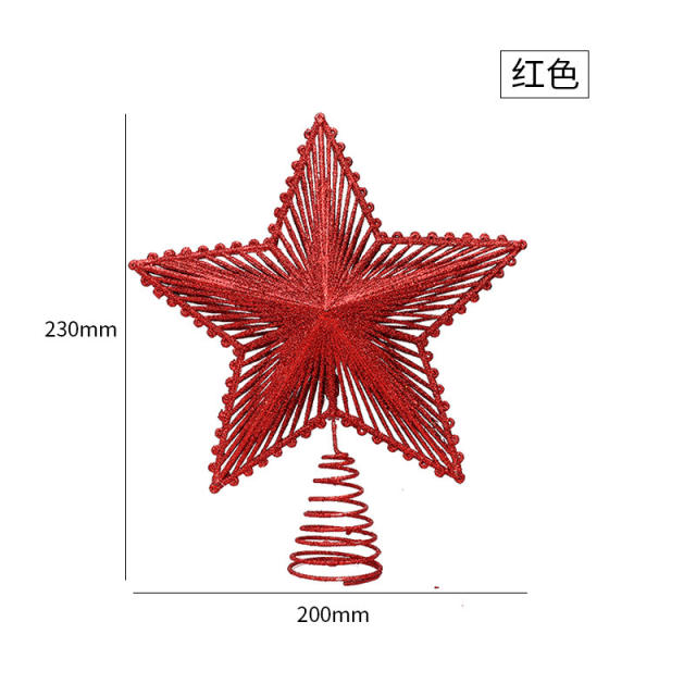 Christmas tree decoration stereo star accessory