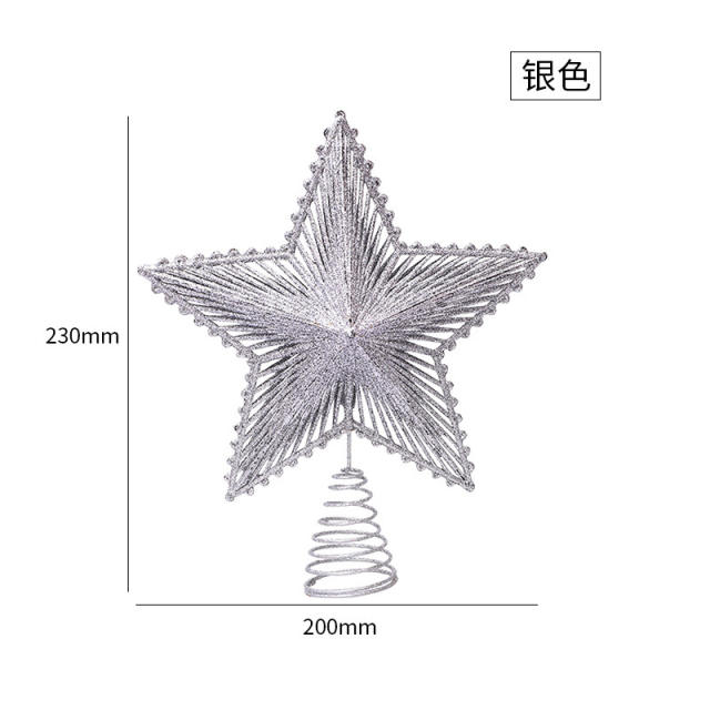 Christmas tree decoration stereo star accessory