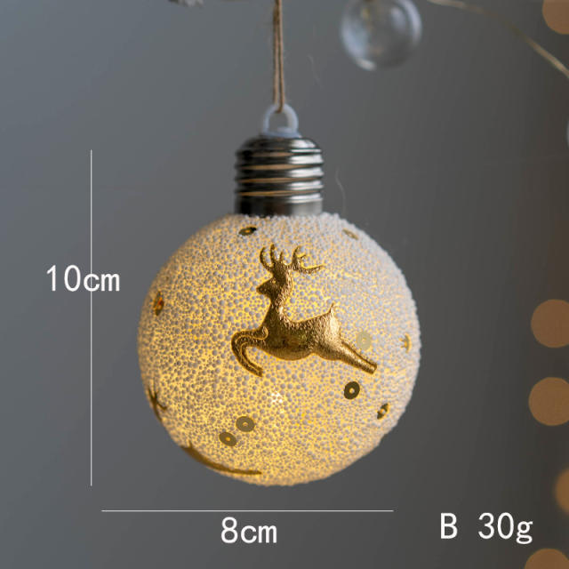 Christmas decoration light ball snowflake ball christmas tree decoration accessory