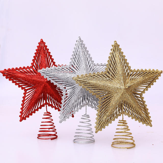 Christmas tree decoration stereo star accessory