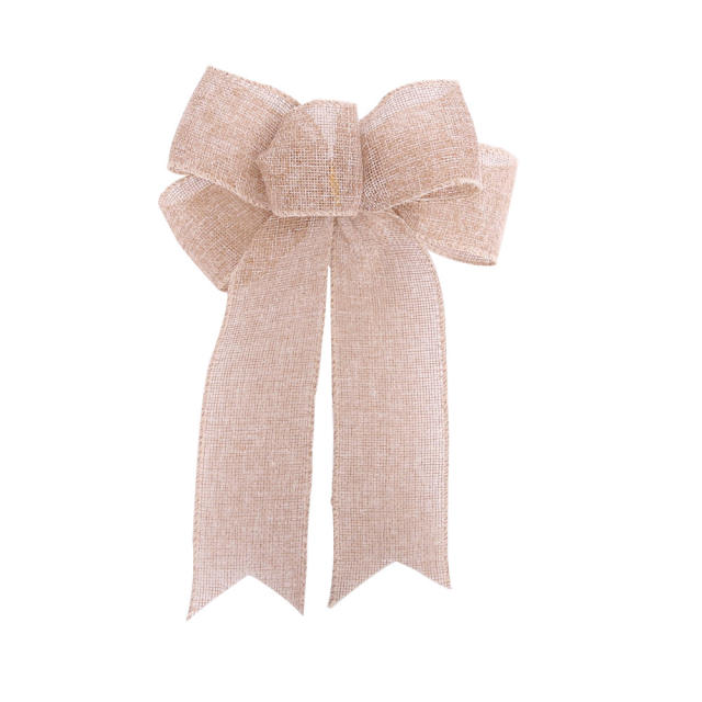 Christmas decoration Linen bow home decoration