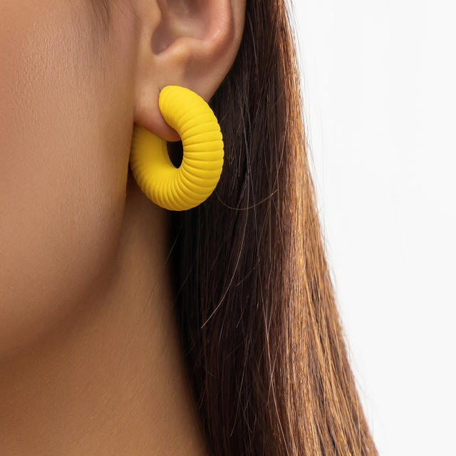 Y2K colorful chunky ear cuff