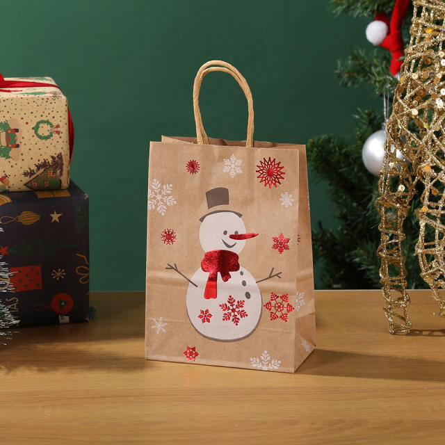 Christmas kraft bag gift candy bag for christmas