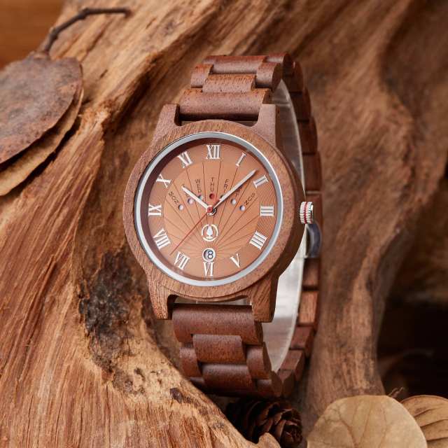 Handmade colorful wood material Quartz Watch