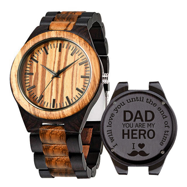 Classic hot sale wood watch for men gift for men