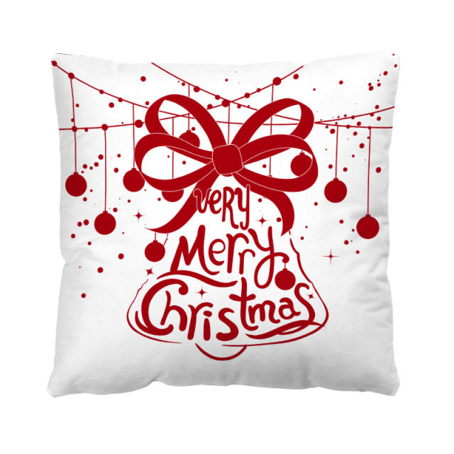 Merry christmas home throw pillow case