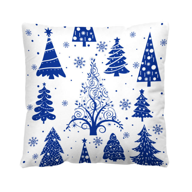 Merry christmas home throw pillow case