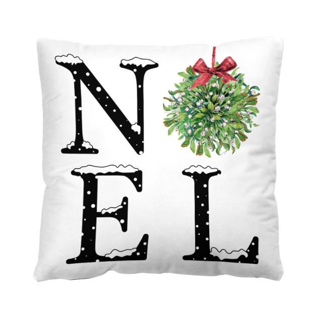 Merry christmas home throw pillow case