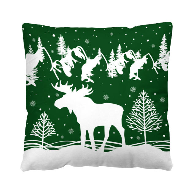 Merry christmas home throw pillow case