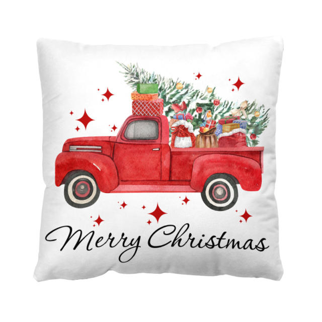 Merry christmas home throw pillow case