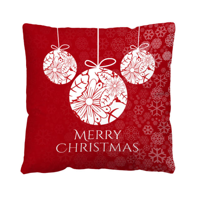 Merry christmas home throw pillow case