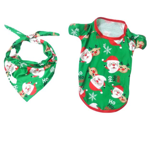 Fresh green color santa claus christmas pajamas family matching outfits