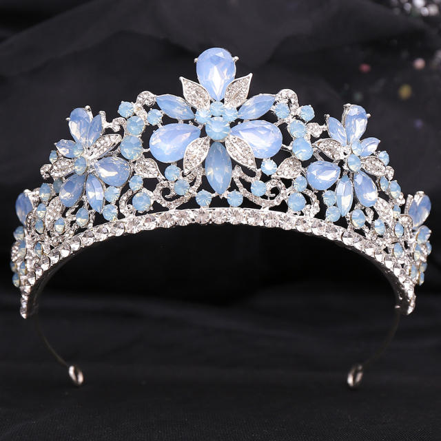 Hot sale egg crystal statement wedding crown