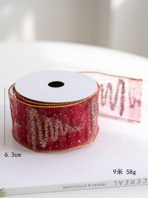 10 yard christmas decoration ribbow roll