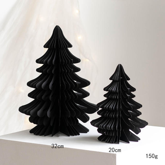 2pcs set Origami Christmas tree for table christmas Ornaments