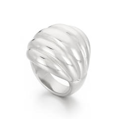 18KG Chunky geometric design stainless steel finger rings