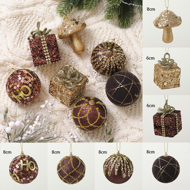 New design delicate christmas ornaments for home christmas tree shop window