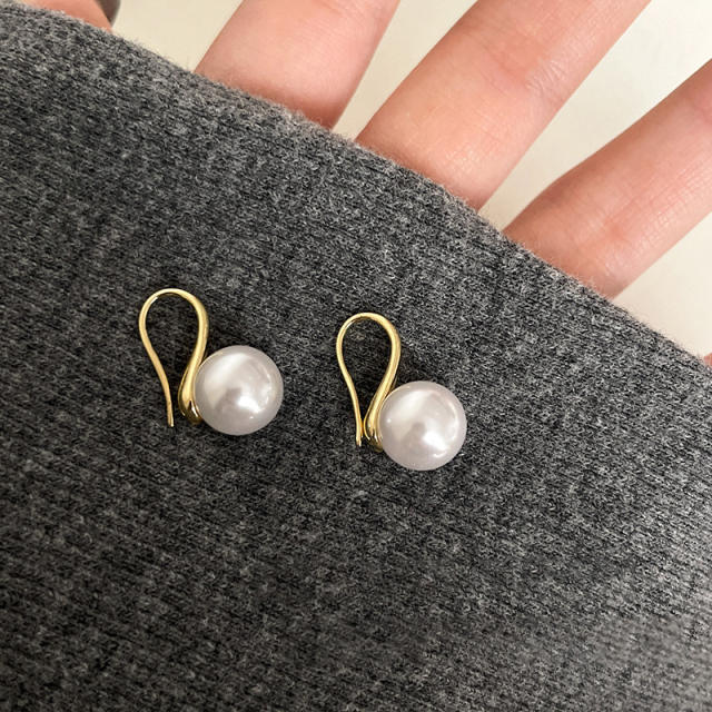 Chic imitataion pearl bead women earrings