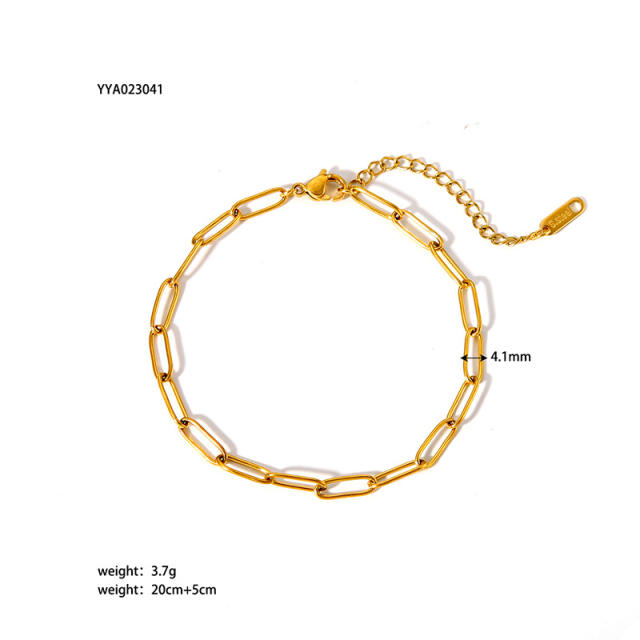 Hot sale stainless steel chain anklet collection