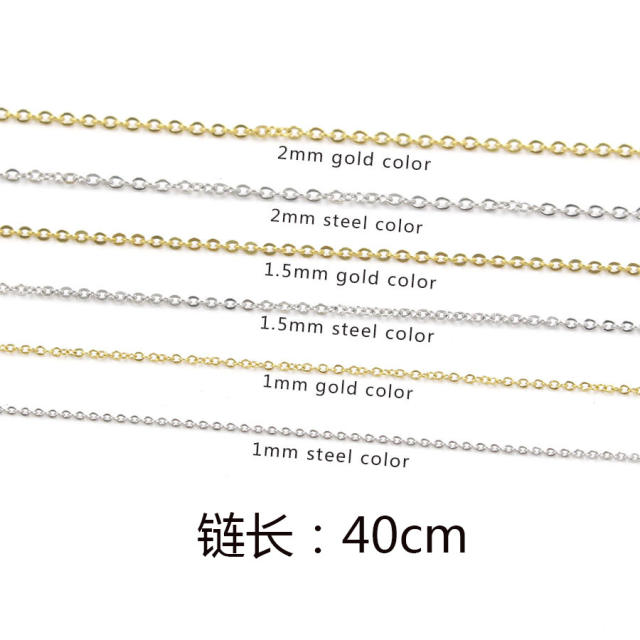 18KG stainless steel Cable Chains necklace