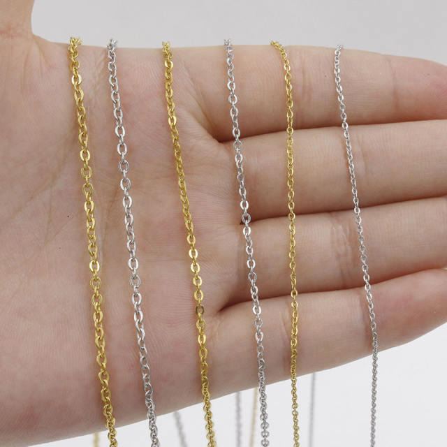 18KG stainless steel Cable Chains necklace