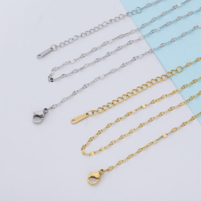 DIY jewelry stainless steel chain necklace