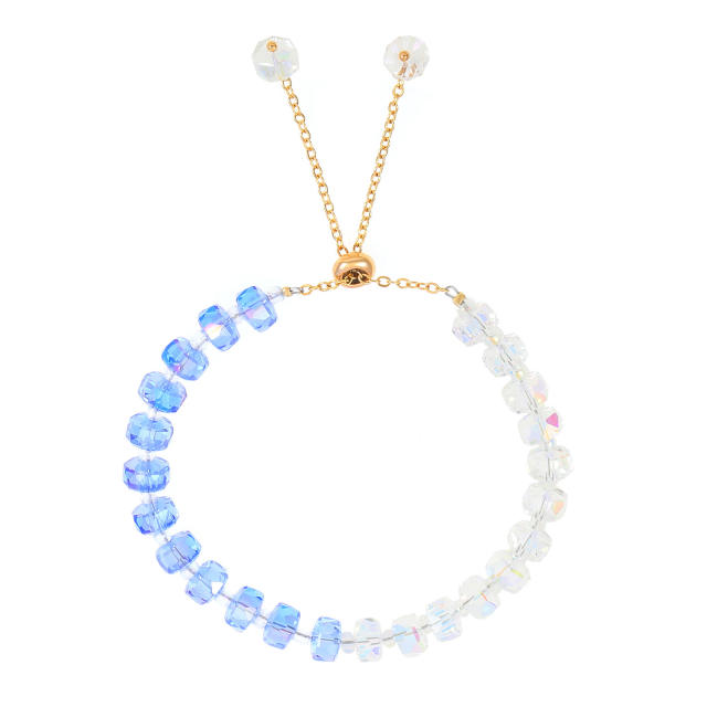 Natural irregular shape crystal stone bracelet for women