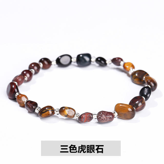 Natural crystal bead elastic bracelet for women