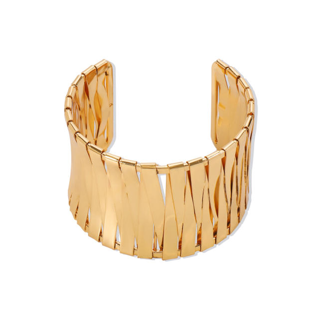 Creative personality metal bolder chunky cuff  bangles