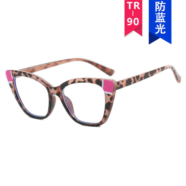 TR90 contrast color super light anti blue light reading glasses