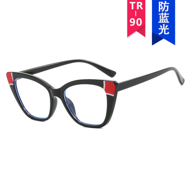 TR90 contrast color super light anti blue light reading glasses