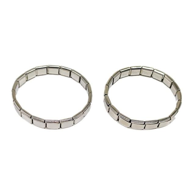 18KG hot sale block design stainless steel elastic bangle