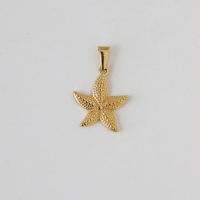 18KG conch star stainless steel pendant for diy necklace