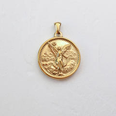 18KG easy match coin snake shell angel stainless steel pendant for diy necklace
