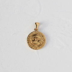 18KG easy match coin snake shell angel stainless steel pendant for diy necklace