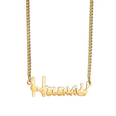 DIY custom name stainless steel necklace bracelet rings for kids